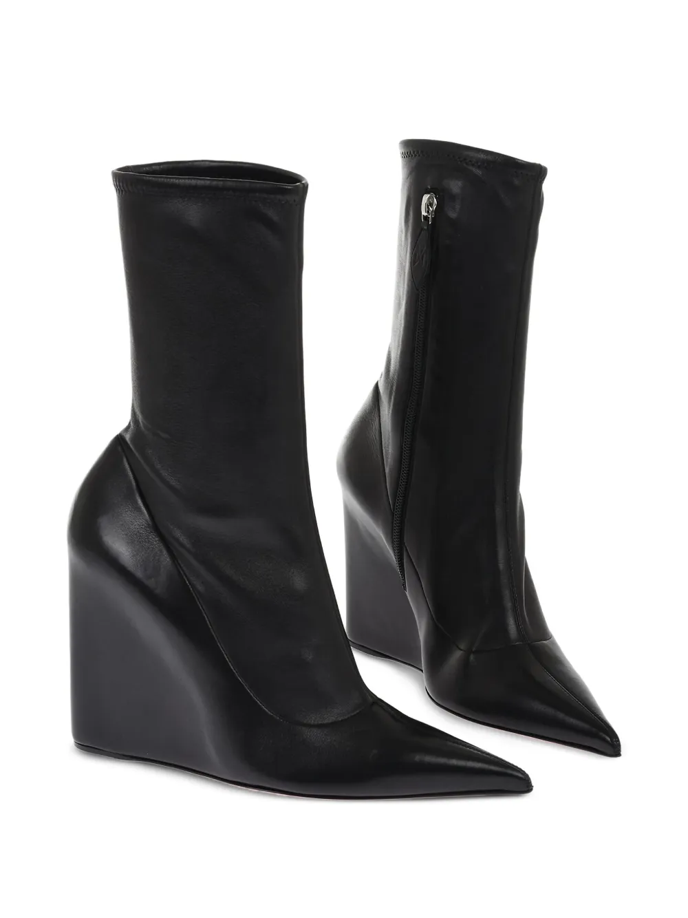 Amina Muaddi 100mm Danielle boots Black