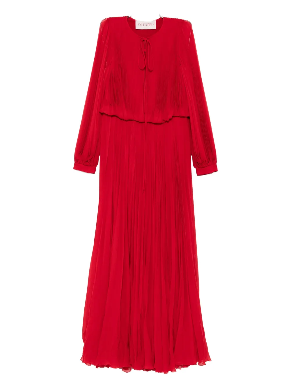 Valentino Garavani Geplooide jurk Rood