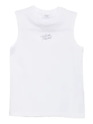 Maison Kitsuné メタリック タンクトップ | ホワイト | FARFETCH JP