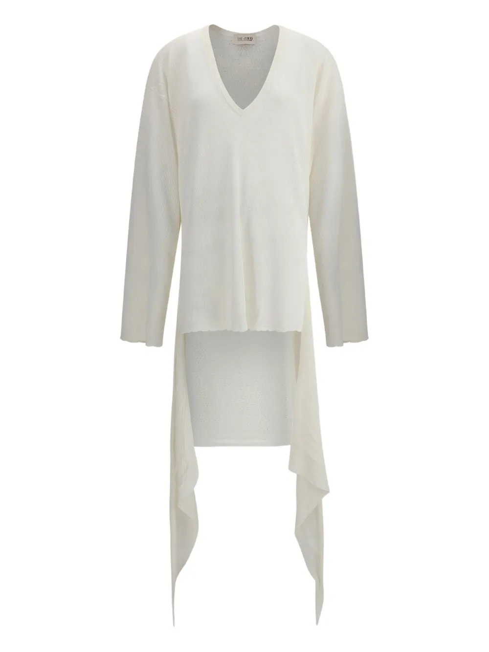 The Attico vestido corto con cuello en V | blanco | Image 1