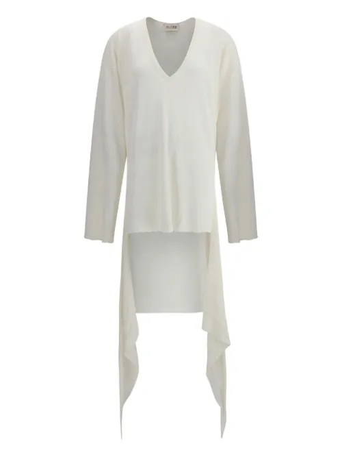 Robe courte à col v - The Attico - Modalova