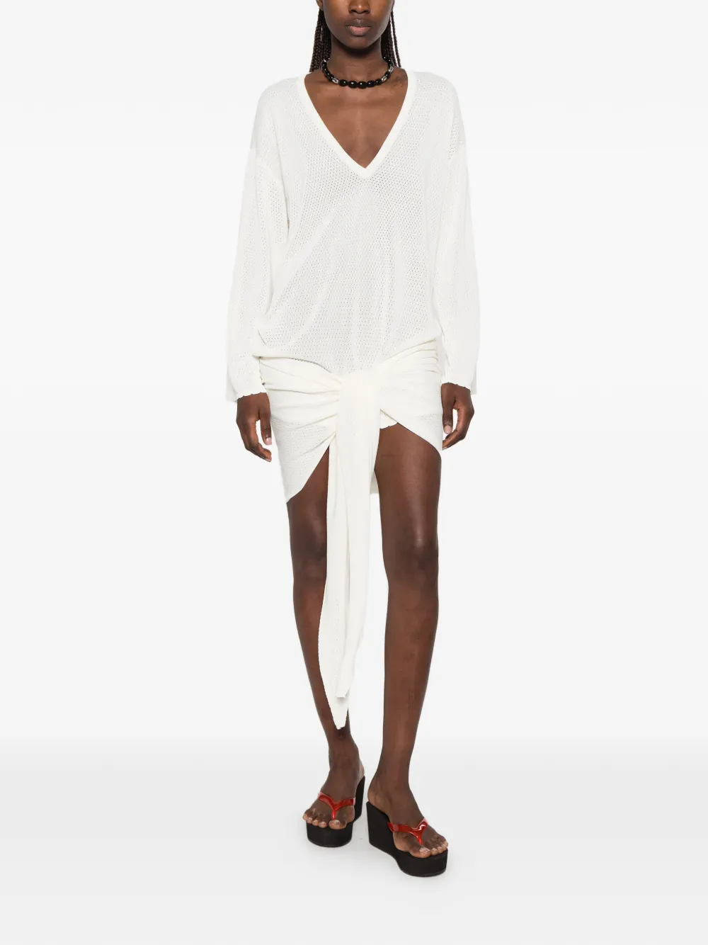 The Attico Mini-jurk Wit