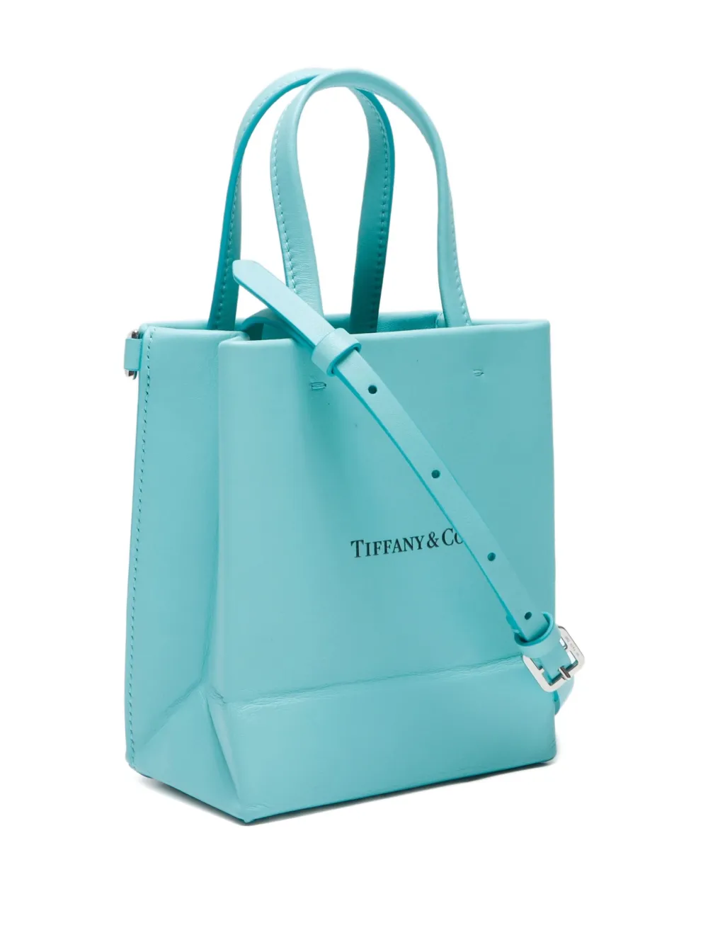 Tiffany TASCHEN　ティファニー　タッツェン Tiffany & Co. Pre-Owned 2020s Leather Tote Bag | Blue | FARFETCH CA
