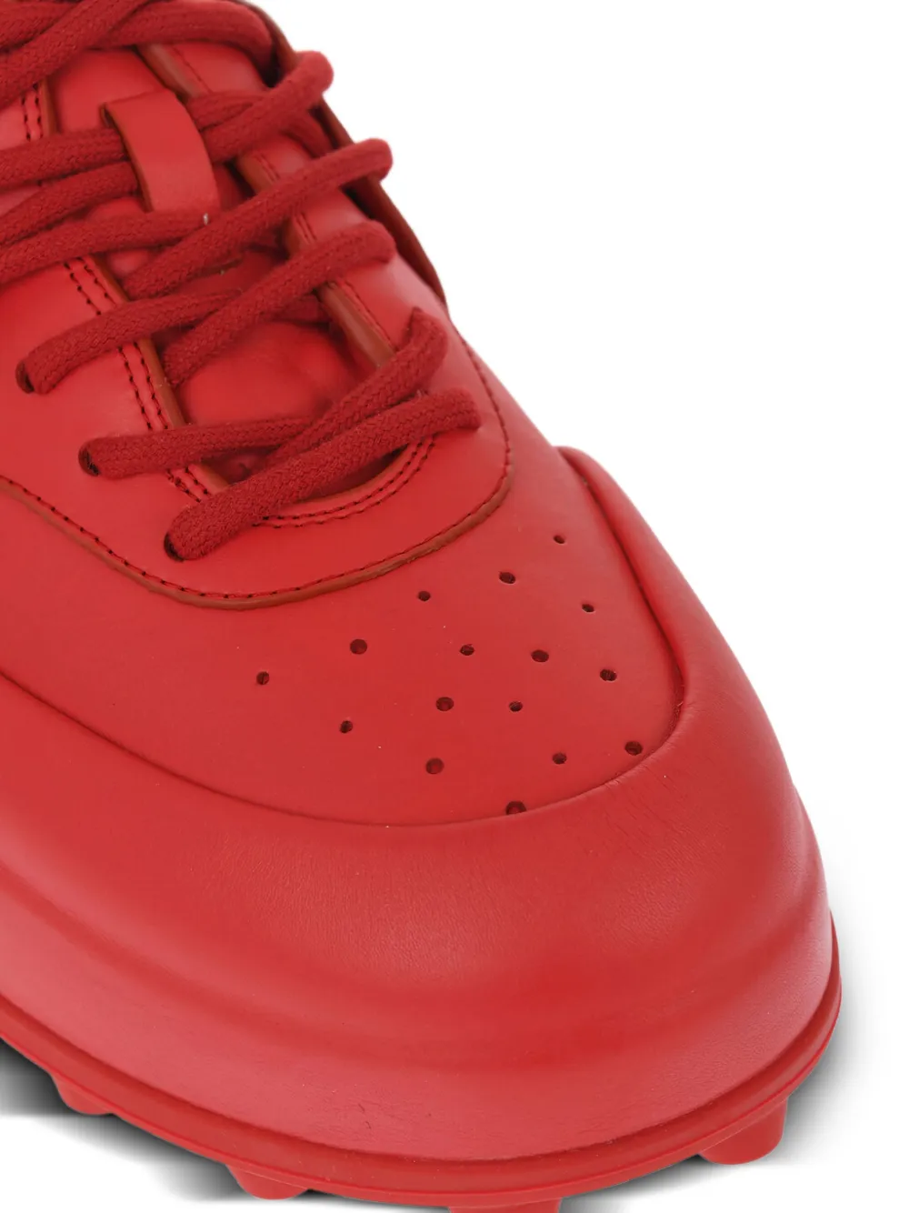 Jil Sander leather sneakers Red