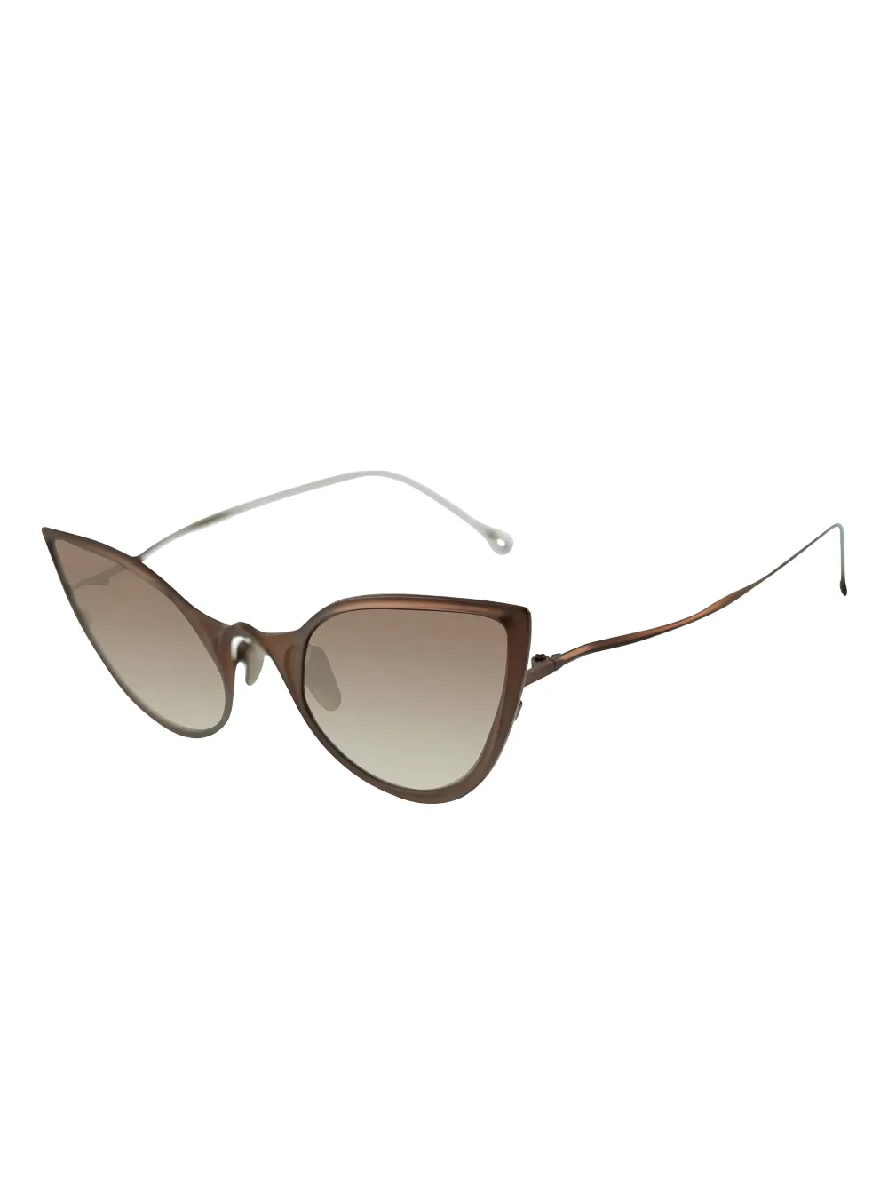 Rigards Zonnebril met cat-eye montuur - Bruin