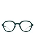 Mykita Rosemary geometric-frame glasses - Green