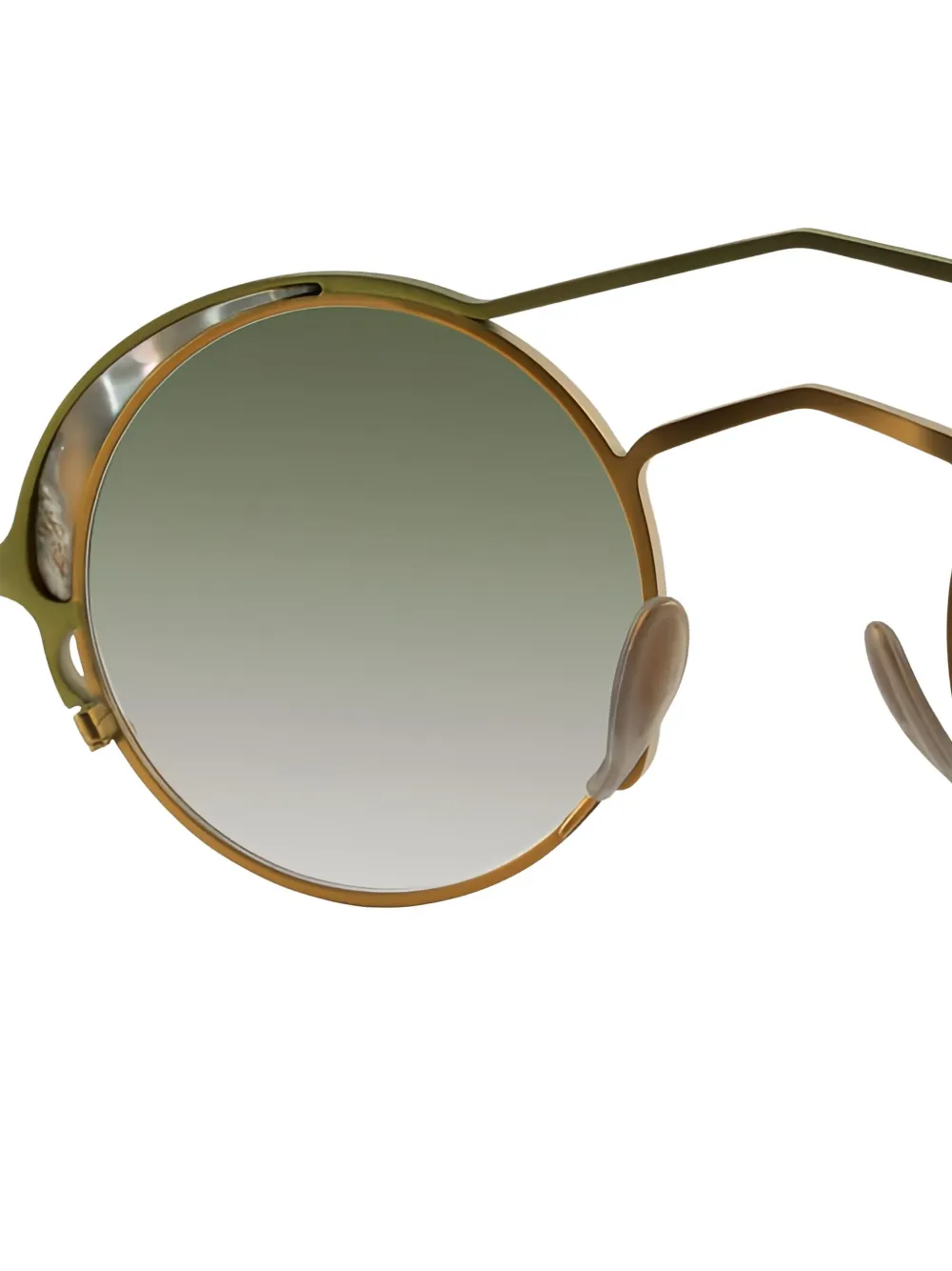 Rigards Zonnebril met rond montuur Goud