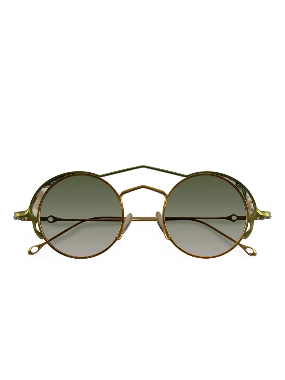 Rigards Zonnebril met rond montuur Goud