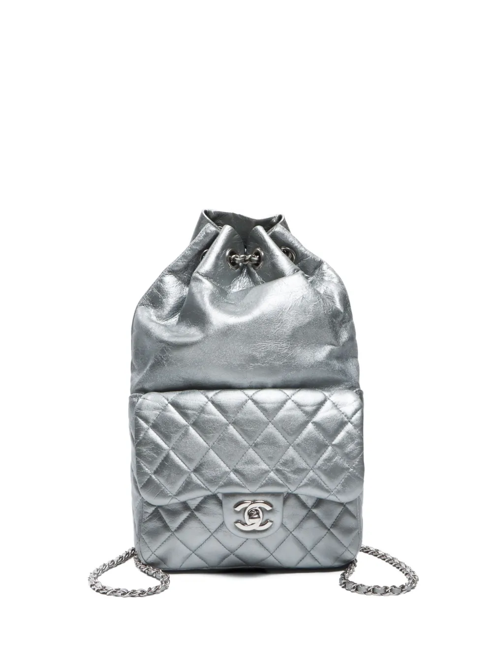 CHANEL Pre-Owned sac à dos à effet métallisé 2015 | argent | Image 1