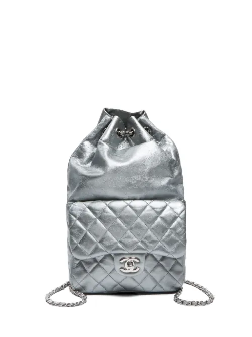 Sac à dos à effet métallisé 2015 - CHANEL Pre-Owned - Modalova