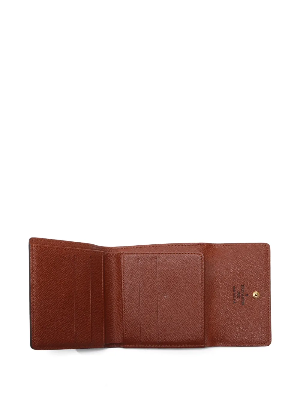 Pre-owned Louis Vuitton 2004 Elise Wallet In Brown
