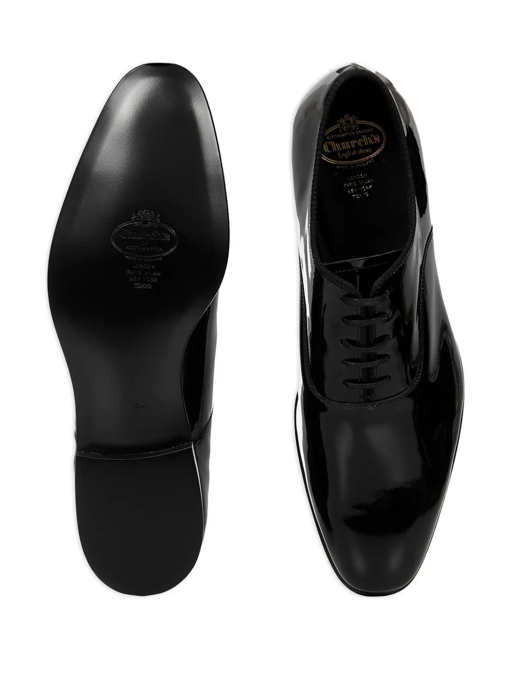 Church's leather lace-ups oxford shoes Black