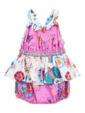 Camilla Kids ruffled peplum dress - Pink