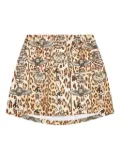 Camilla Kids leopard-print mini skirt - Neutrals