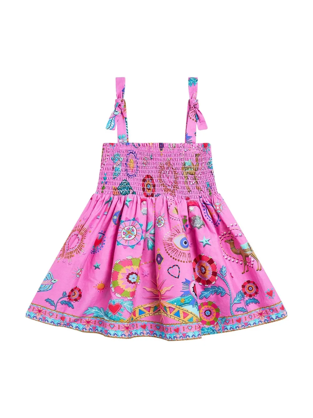 Camilla Kids Mini-jurk met print - Roze