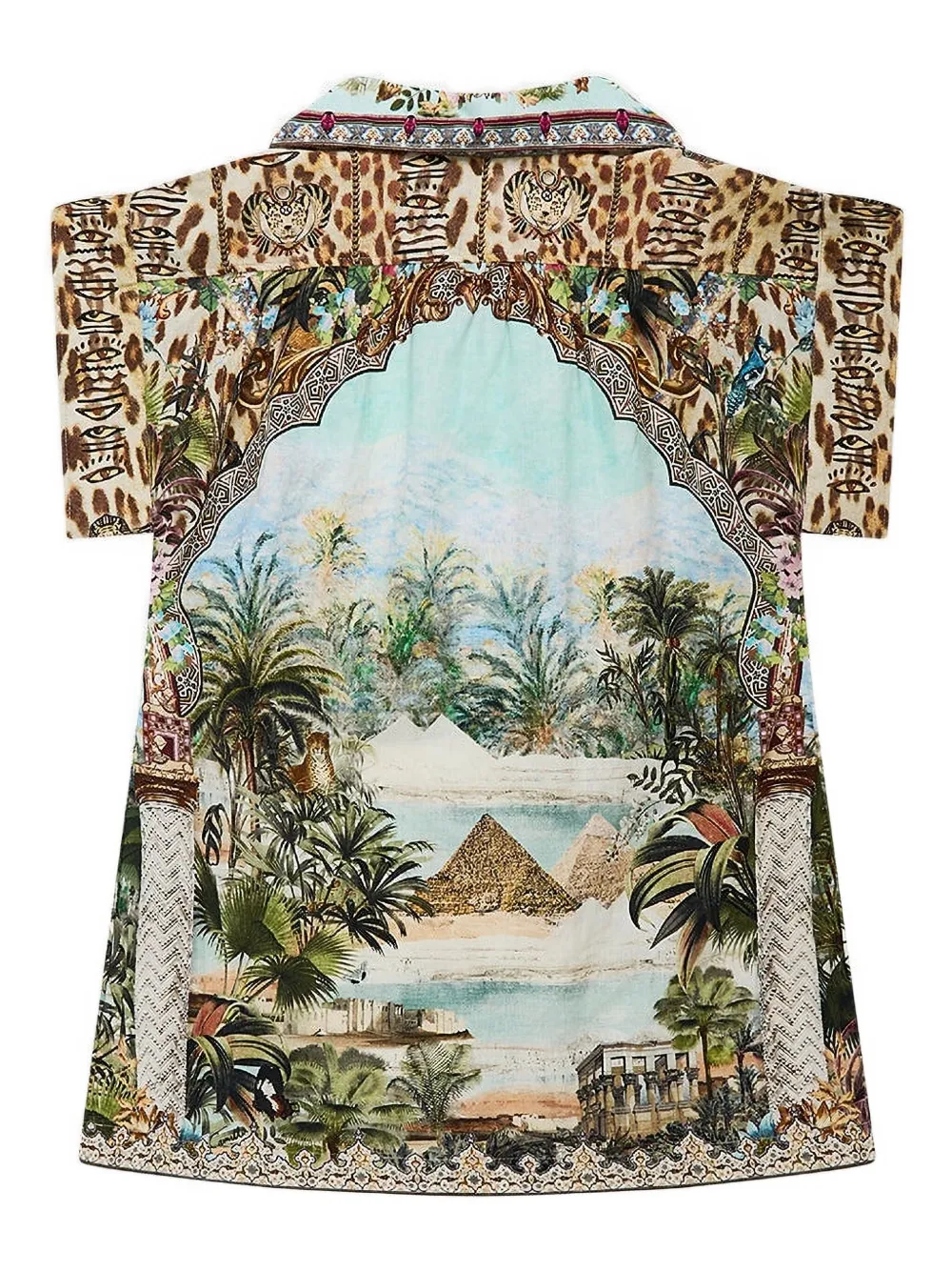 Camilla Kids short-sleeve pyramid-print dress | Girls Casual Dresses | Image 2