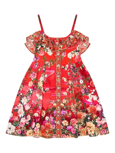 Camilla Kids floral-printed ruffled dress