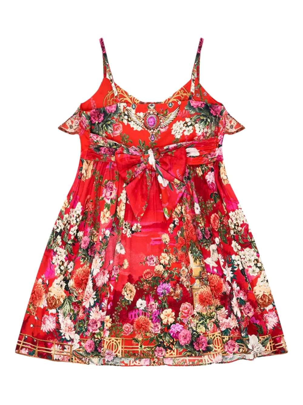 Shop Camilla Floral-printed Ruffled Dress