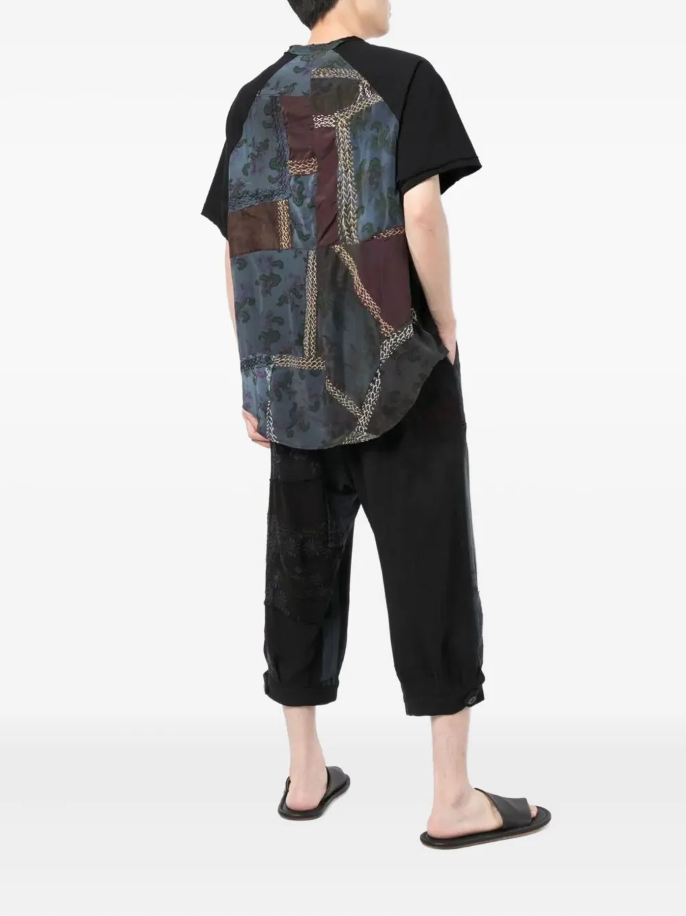 By Walid raglan-sleeved T-shirt - Zwart