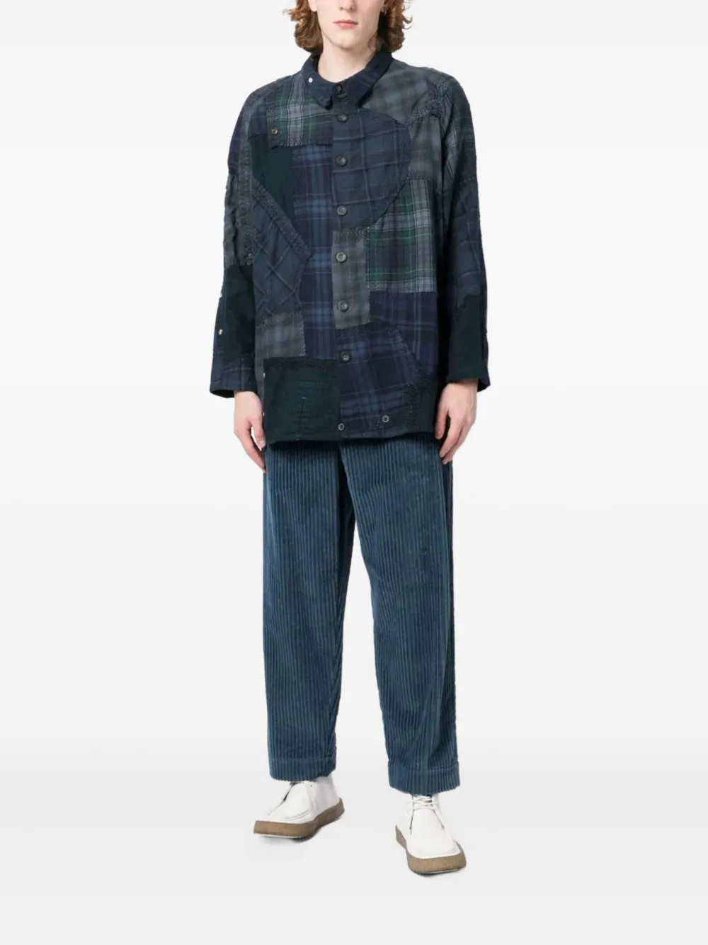 By Walid patchwork button-up shirt | Image 2