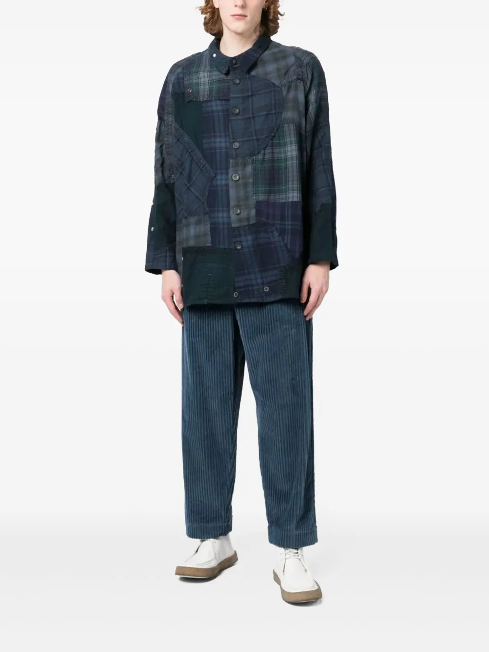 By Walid patchwork button-up shirt | Image 2
