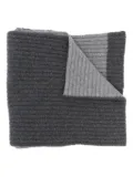Balmain ribbed reversible scarf - Grey