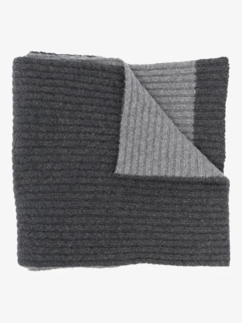 Balmain ribbed reversible scarf