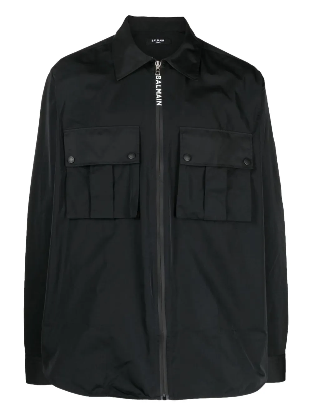 Balmain camisa utility con cierre | negro | Image 1