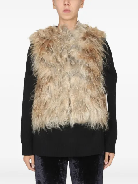 BECAGLI shaggy fur jacket