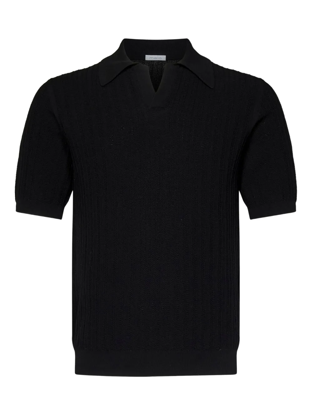 Malo Katoenen T-shirt Zwart