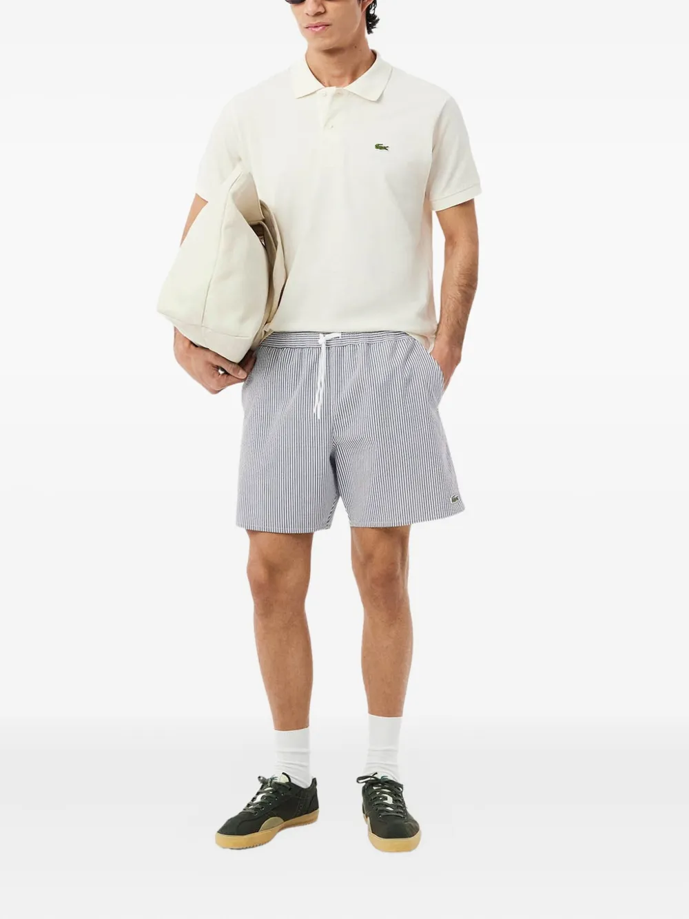 Lacoste shorts de playa con rayas estampadas | Shorts de playa | Image 2