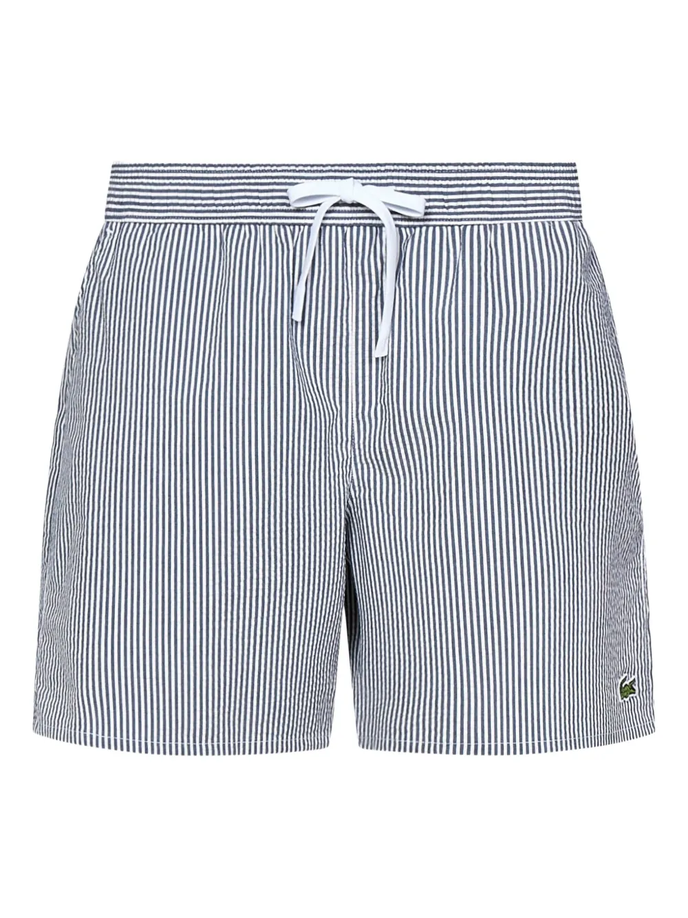 Lacoste shorts de playa con rayas estampadas | azul | Image 1