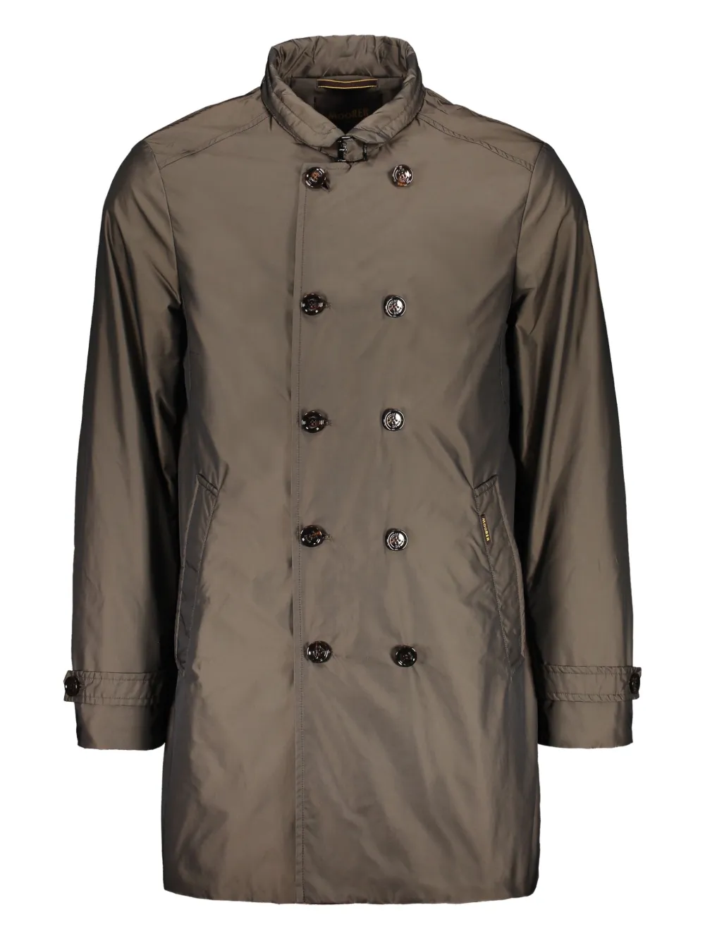 Moorer double-breasted coat - ブラウン Moorer double-breasted coat - ブラウン