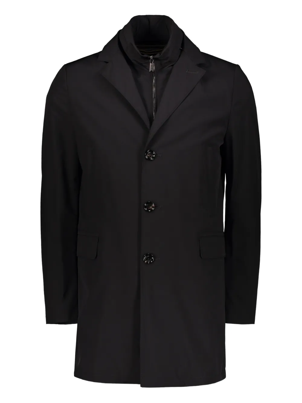 Moorer Techno-fabric coat | Black | Image 1