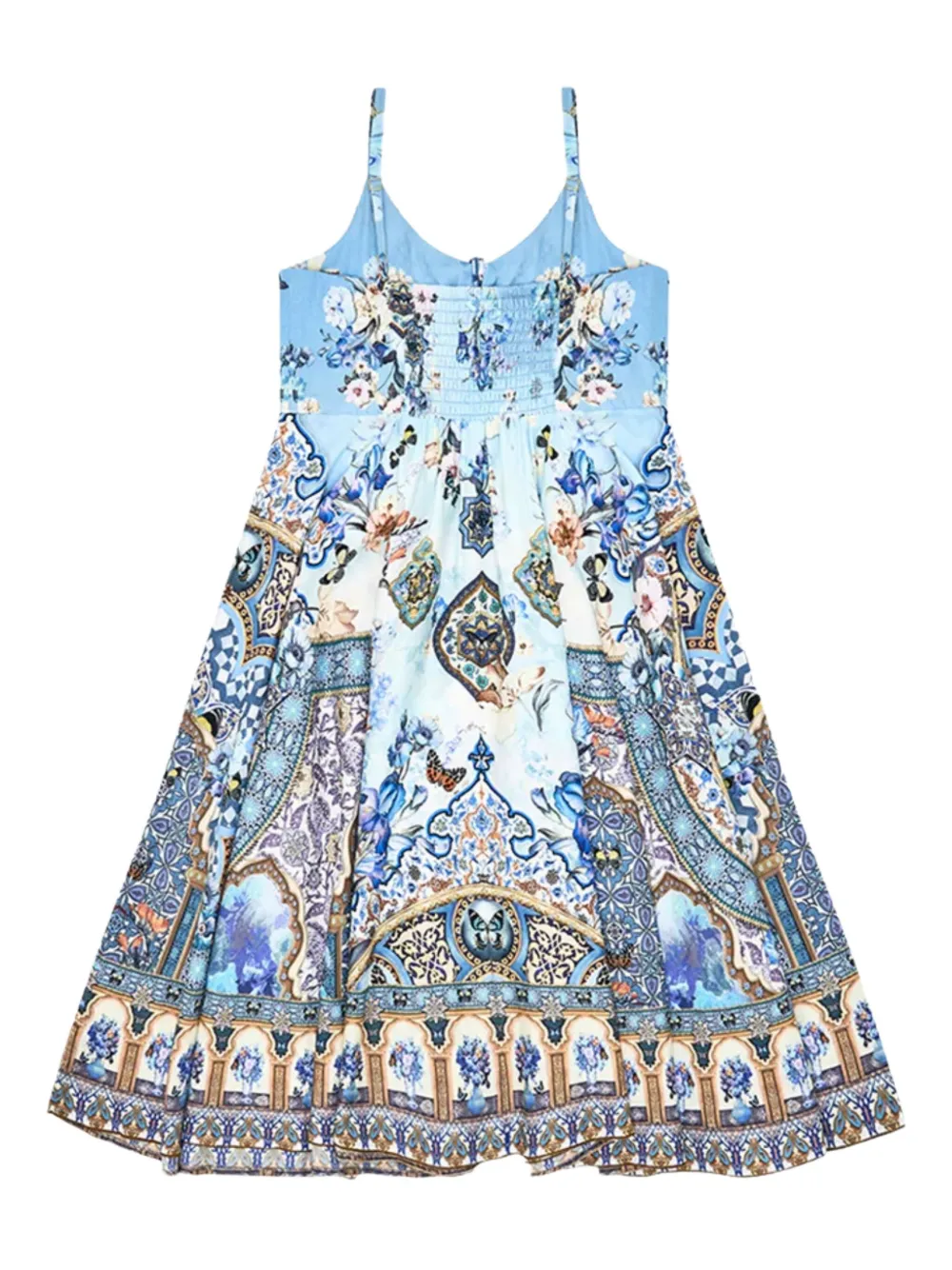 Camilla Kids Midi-jurk met bloemenprint Blauw