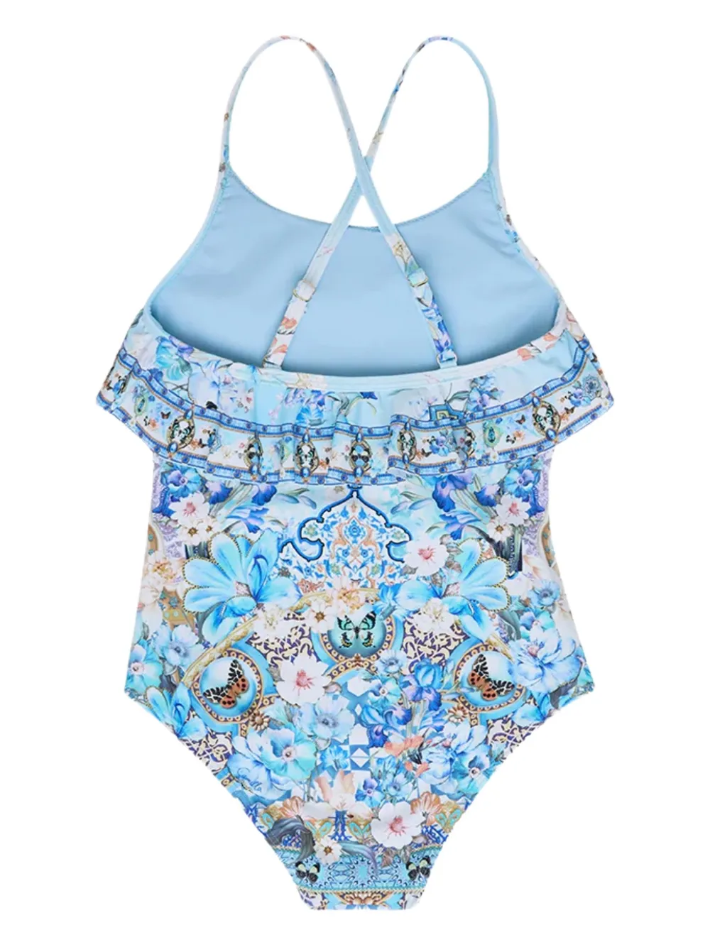 Camilla Kids Badpak met ruches en bloemenprint AL MANIAL PALACE MEMOIRS
