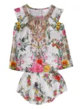 Camilla Kids floral-print shorts set - White