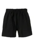 4SDESIGNS textured elasticated shorts - Black