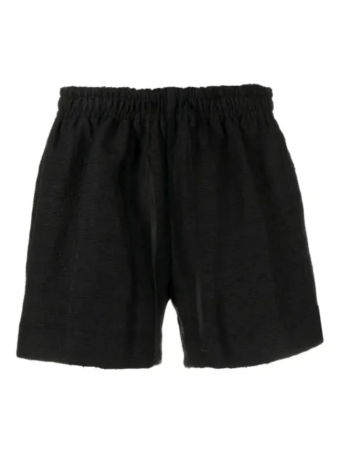 4SDESIGNS textured elasticated shorts