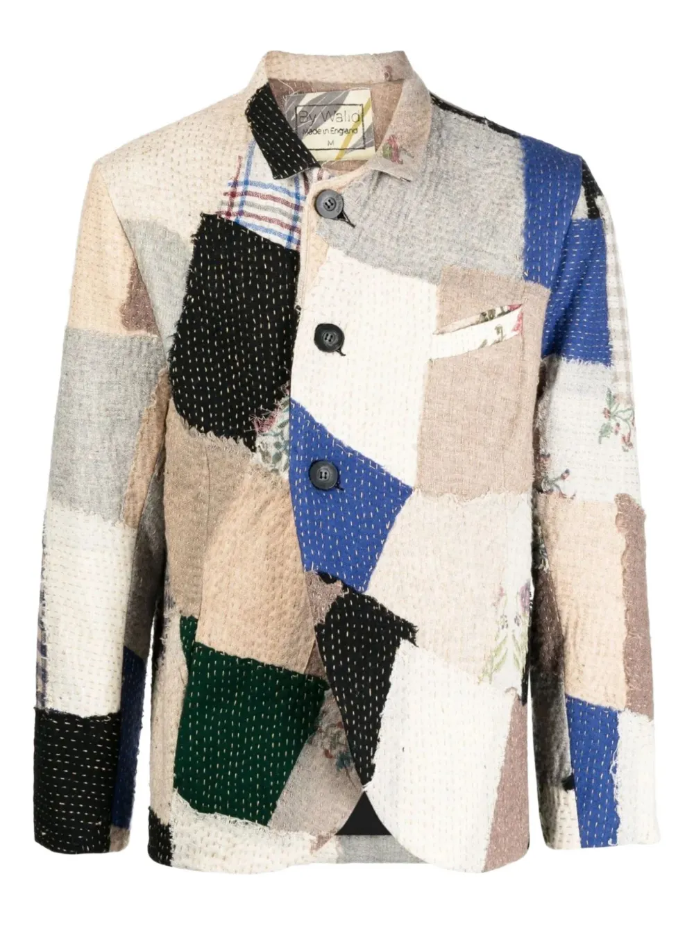 By Walid blazer con diseño patchwork | neutro | Image 1