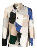 By Walid patchwork blazer - Neutrals