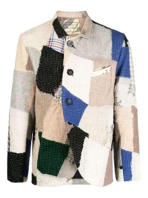By Walid patchwork blazer