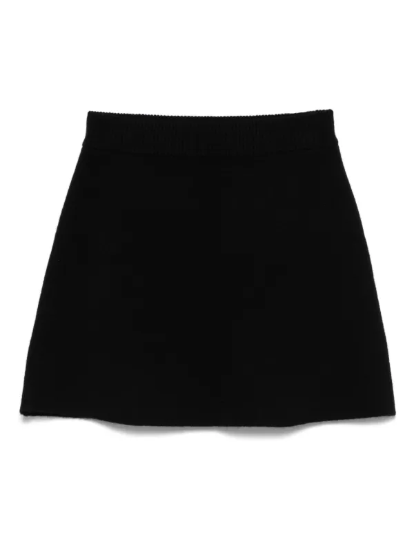 Lisa Yang Cashmere A-line Skirt in Black