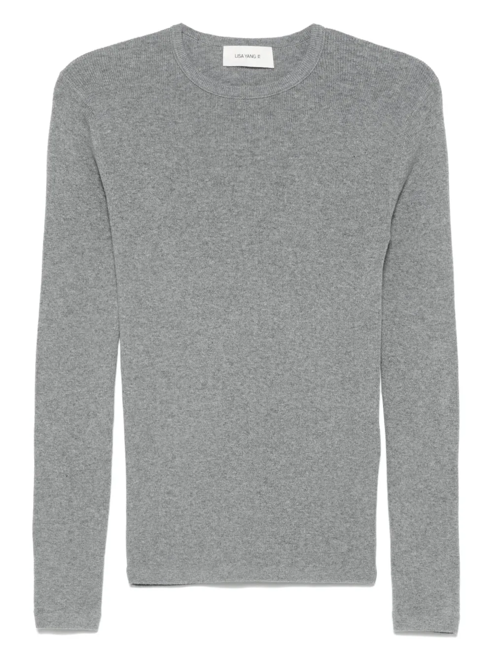 Lisa Yang cotton-cashmere t-shirt | Grey | Image 1