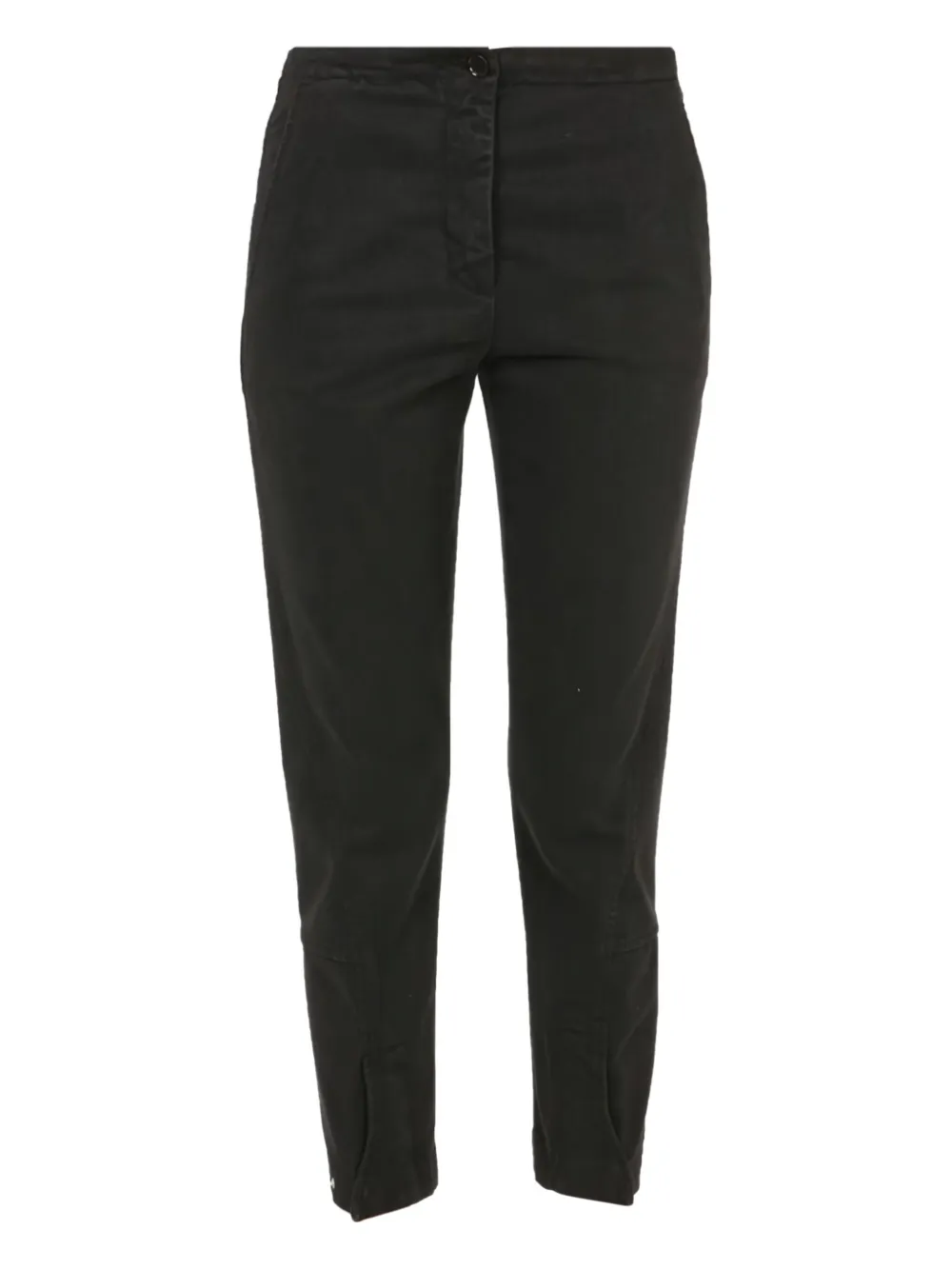 ASPESI button-fastening cropped trousers | Black | Image 1