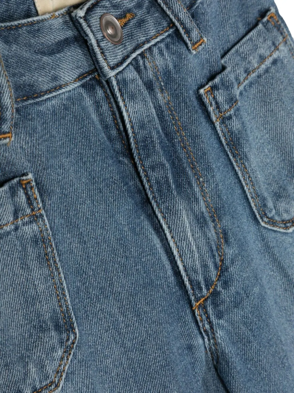 Bellerose Jeans met logopatch Blauw