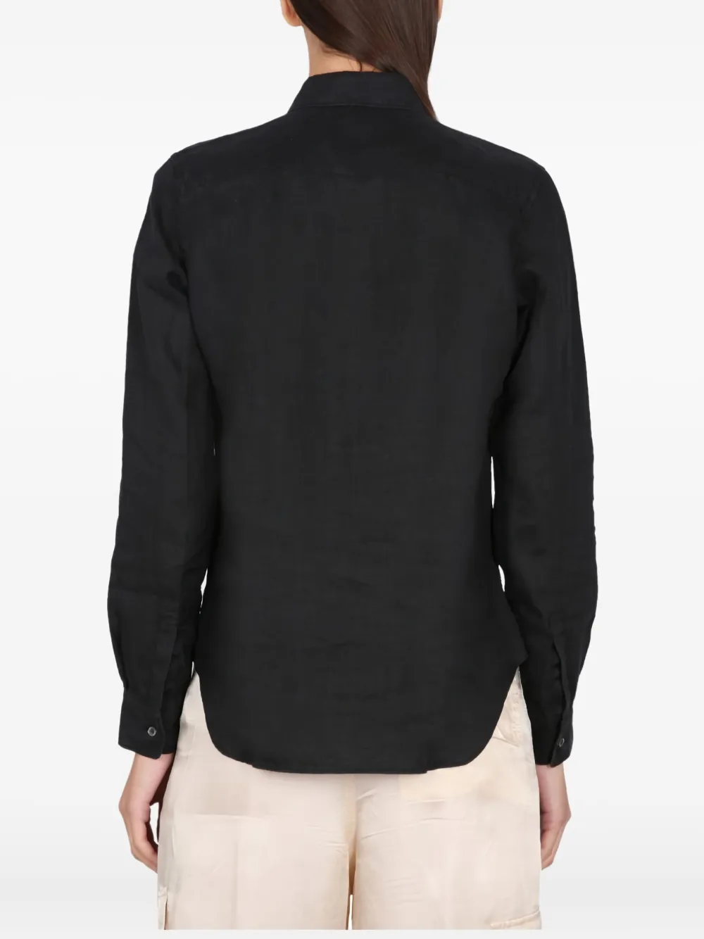 ASPESI long-sleeve button-down shirt Zwart