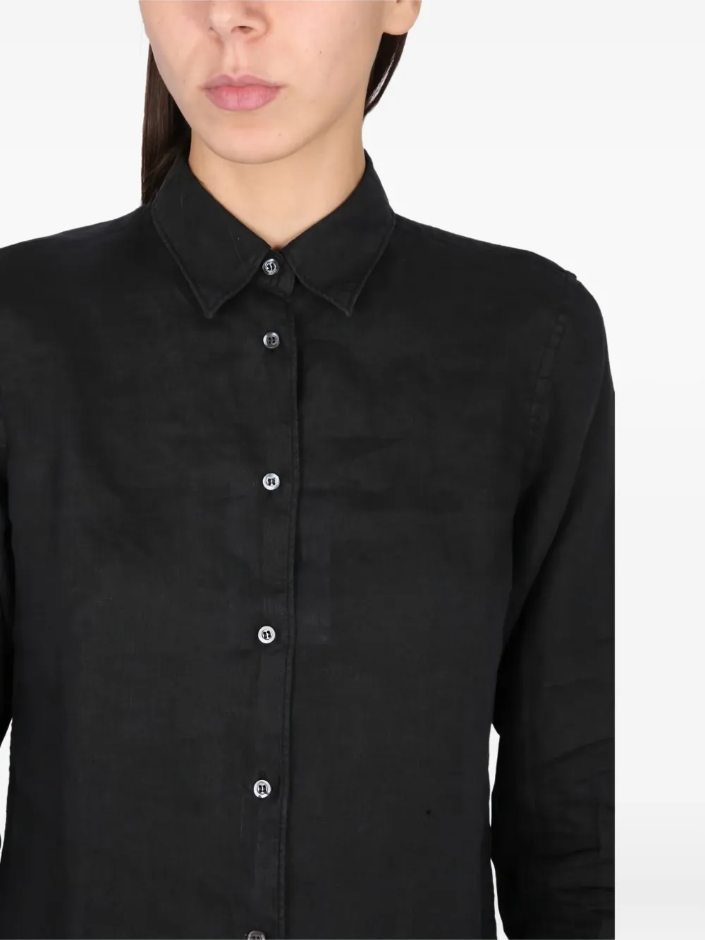 ASPESI long-sleeve button-down shirt Zwart