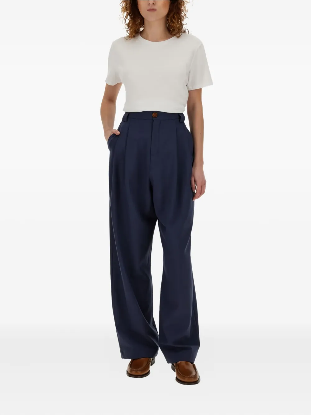 Alysi pleated trousers Blauw