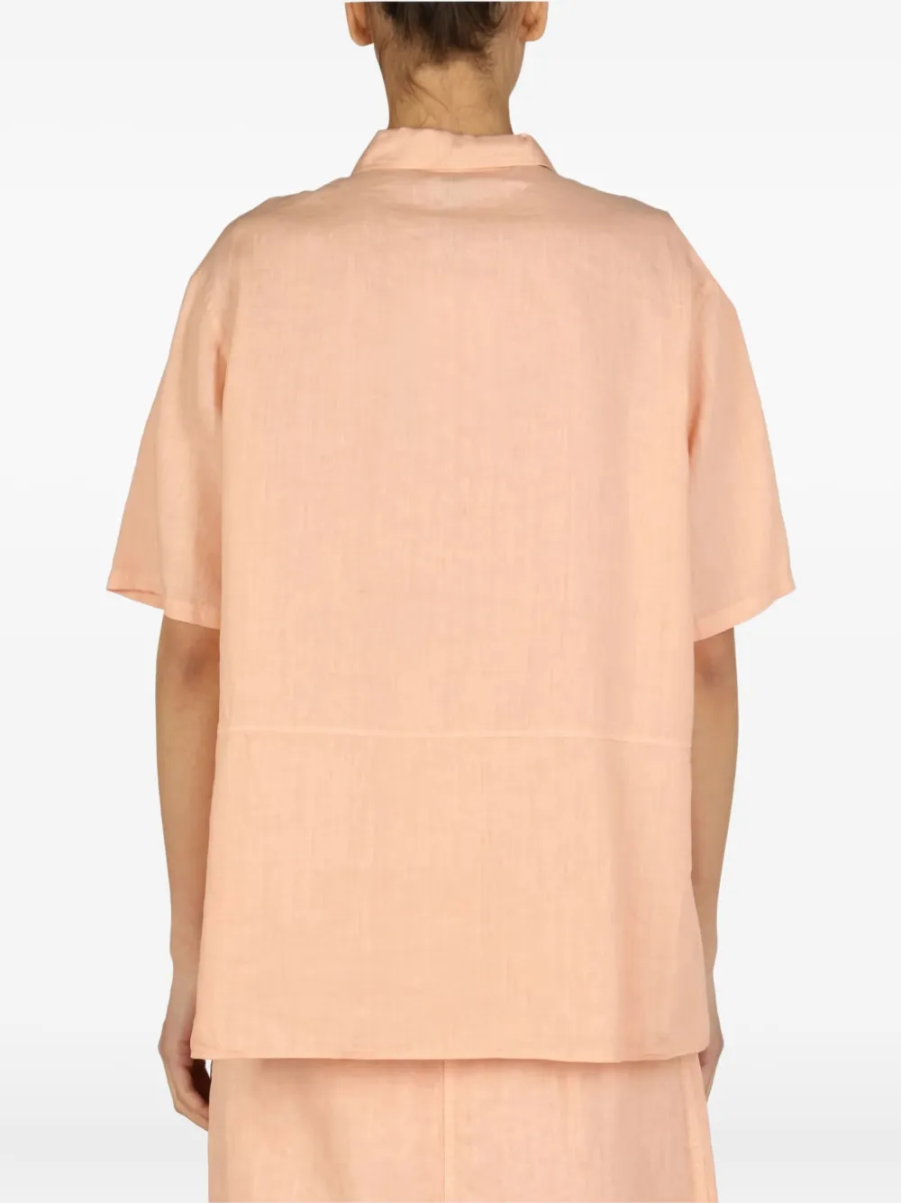 ASPESI button fastening pocket shirt Roze